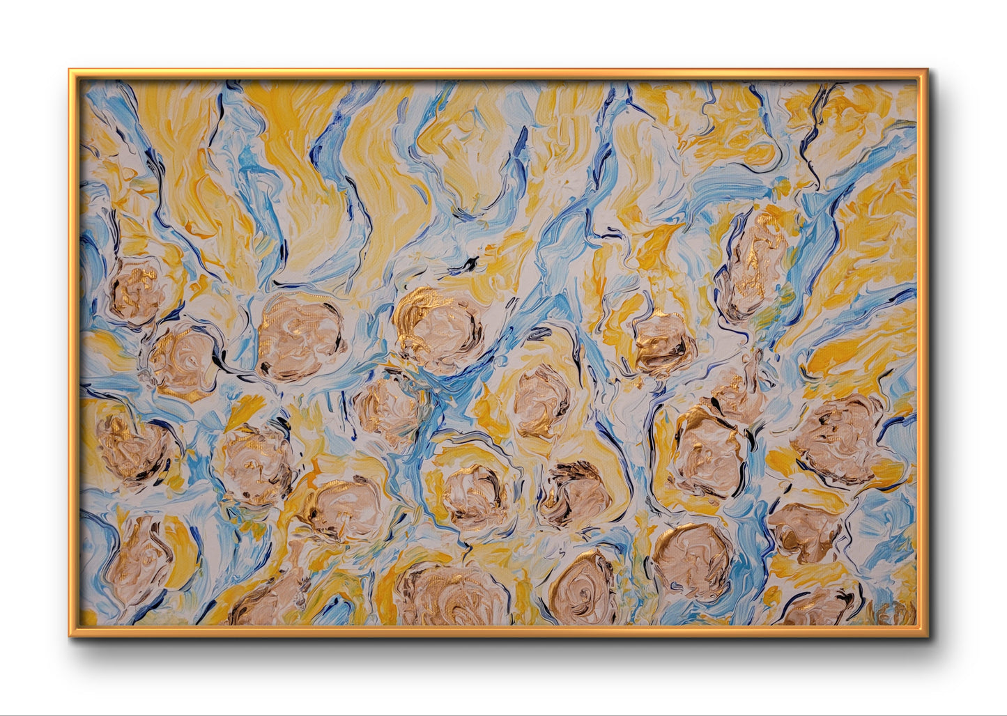 Sable à marée descendante, peinture contemporaine, Eveline David-Valette